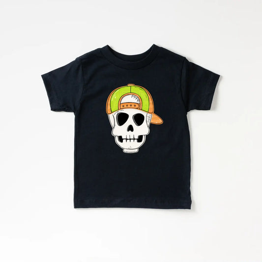 Skull Trick or Treat Boo Crew Boys Halloween Kids Shirt