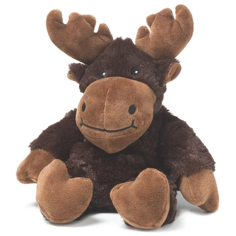 Warmies Moose Junior plush toy, soft and cuddly stuffed animal from Warmies with realistic moose design.