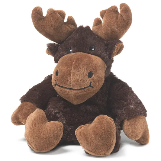 Warmies Moose Junior plush toy, soft and cuddly stuffed animal from Warmies with realistic moose design.