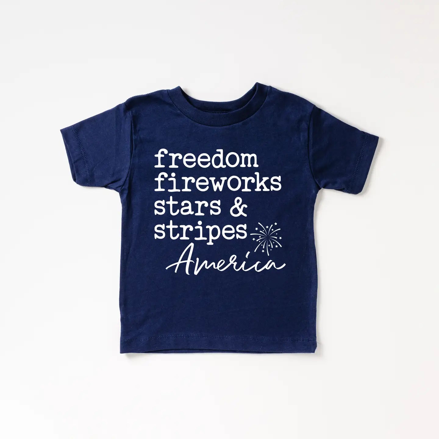 Freedom Fireworks Stars and Stripes Kids Shirt