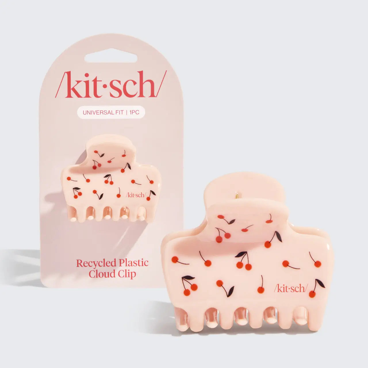 KITSCH - Recycled Plastic Medium Cloud Clip - Cherry Print