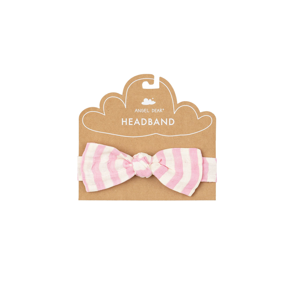 Angel Dear - Pink Stripe Headband