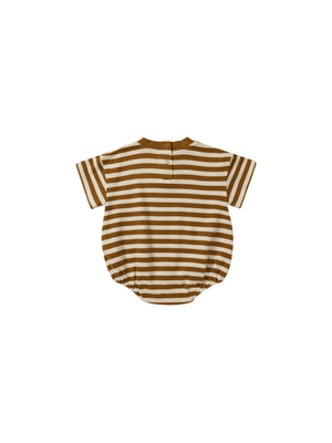 Rylee & Cru - Saddle Stripe Relaxed Bubble Romper