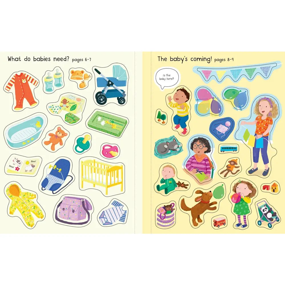 First Sticker Book the New Baby