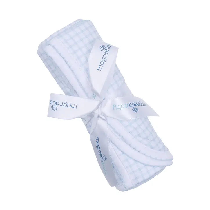 Peek-A-Boo Wishes Receiving Blanket - Blue