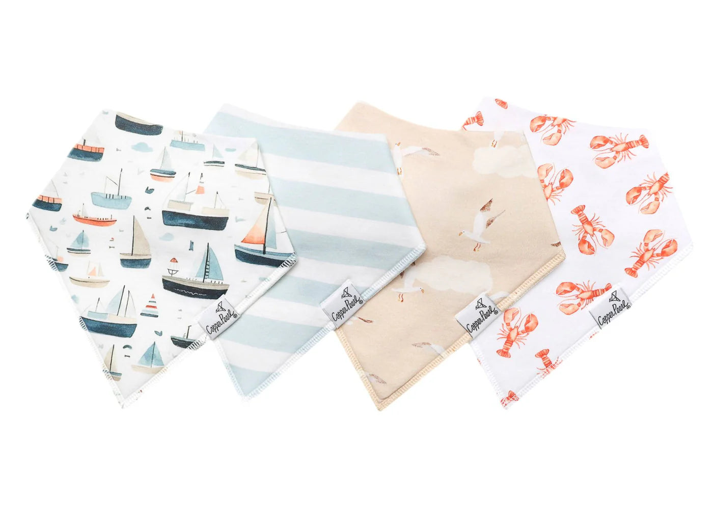 Copper Pearl - Fischer Baby Bandana Bibs Set
