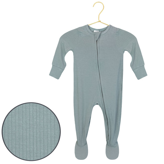 Ford Ribbed Zipper Footie