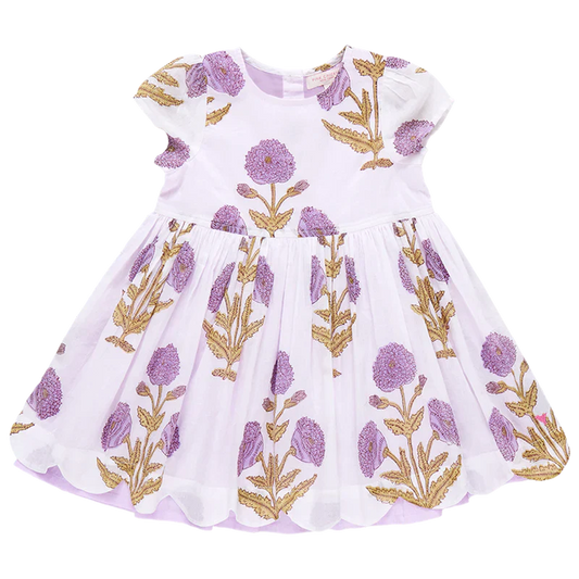 Pink Chicken - Girls Marisol Dress - Lavender Dandelion