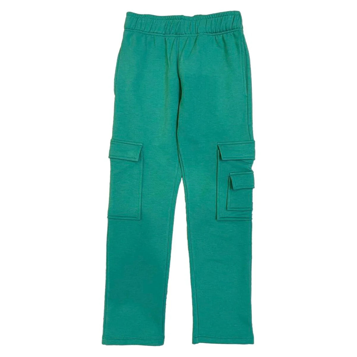 Suzette - Soft Brush Cloud Straight Leg Cargo Pocket Pant - Green