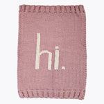 Huggalugs - Hi. Rosy Knit Baby Blanket