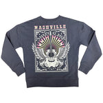 Paper Flower - Nashville Graphic Tween Embroidery Sweatshirt