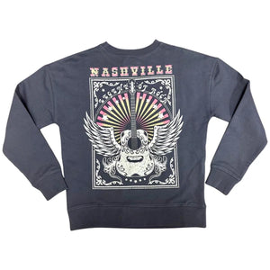 Paper Flower - Nashville Graphic Tween Embroidery Sweatshirt