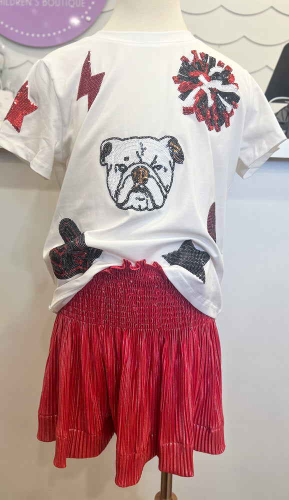 Queen of Sparkles - Kids Black & Red Dog Icon Tee