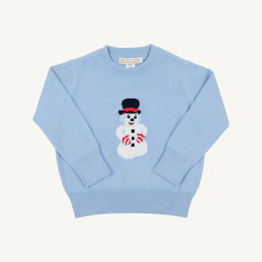 Beale Street Blue Snowman Isaac's Intarsia Sweater