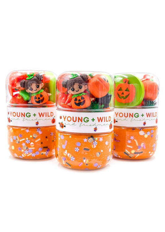 Jack-O-Lantern Grab & Go Dough Jar