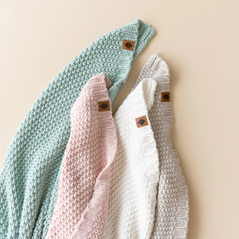 Kyte Baby - Chunky Knit Baby Blanket in Cloud
