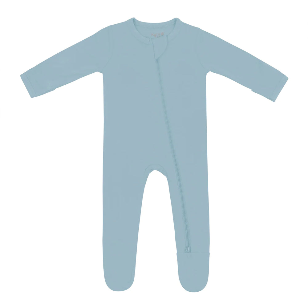 Kyte Baby - Zippered Footie in Dusty Blue