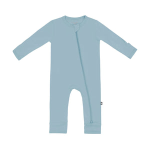 Kyte Baby - Zippered Romper in Dusty Blue
