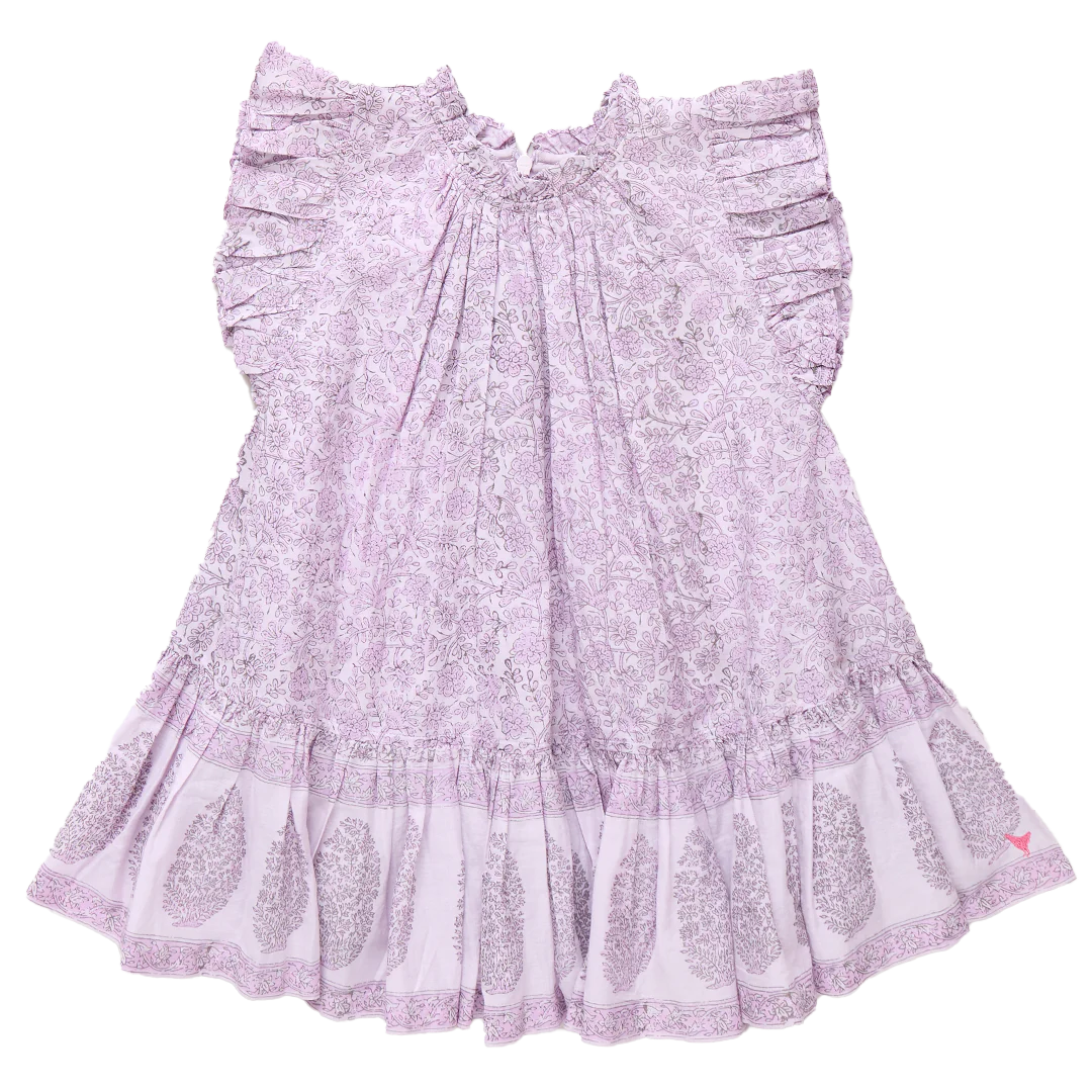 Pink Chicken - Lavender Garden Floral Girls Harper Dress