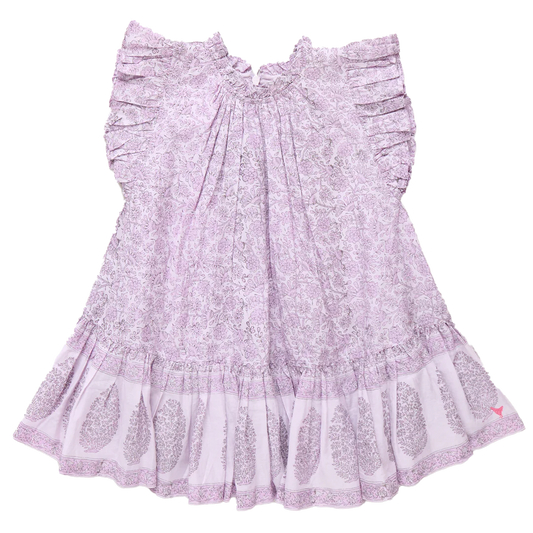 Pink Chicken - Lavender Garden Floral Girls Harper Dress