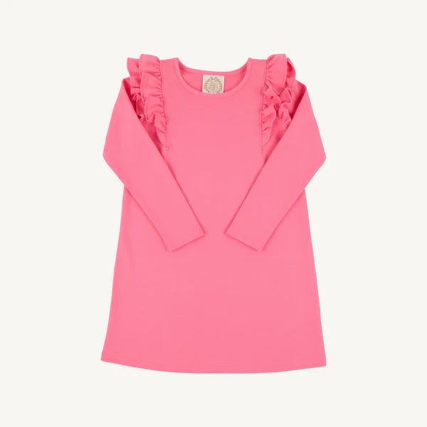 The Beaufort Bonnet Company - Romany Rose LS Ruehling Ruffle Dress