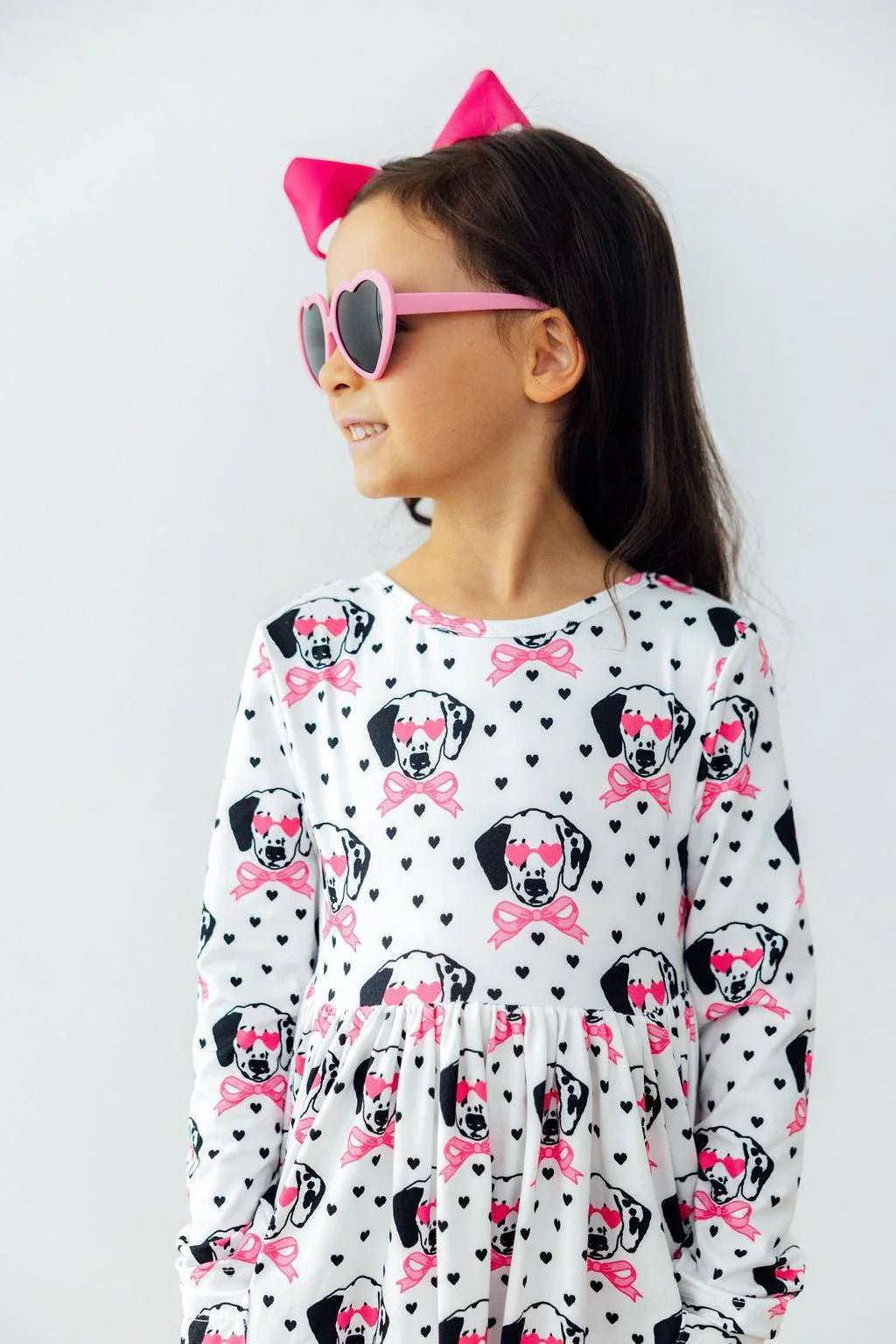 Love You Spots L/S Pocket Twirl Dress
