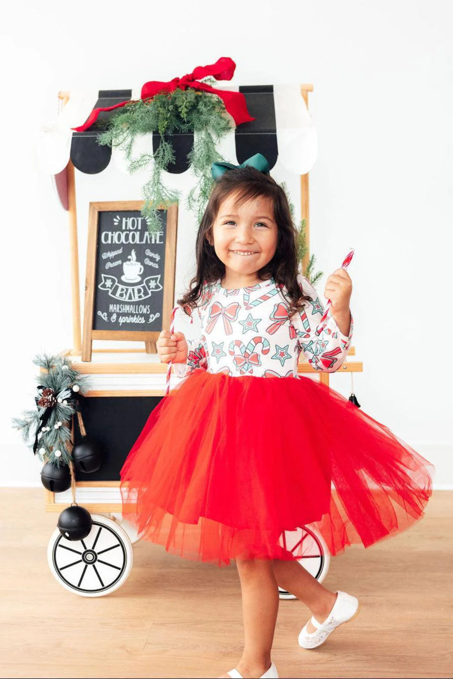 Mila & Rose - Peppermint Princess L/S Tutu Dress