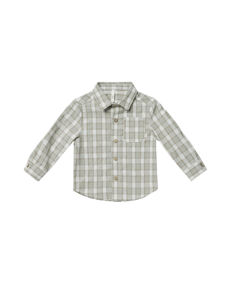 Rylee & Cru - Pewter Plaid Collared Shirt