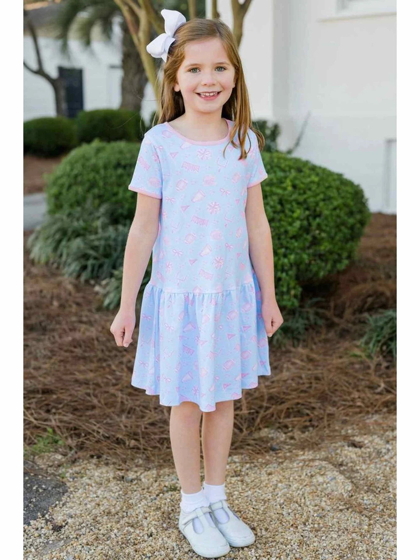 James & Lottie -  Game On Knit Loren Drop waist Dress