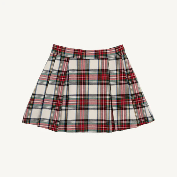 Charlie Place Plaid Parson Pleated Skirt - Flannel