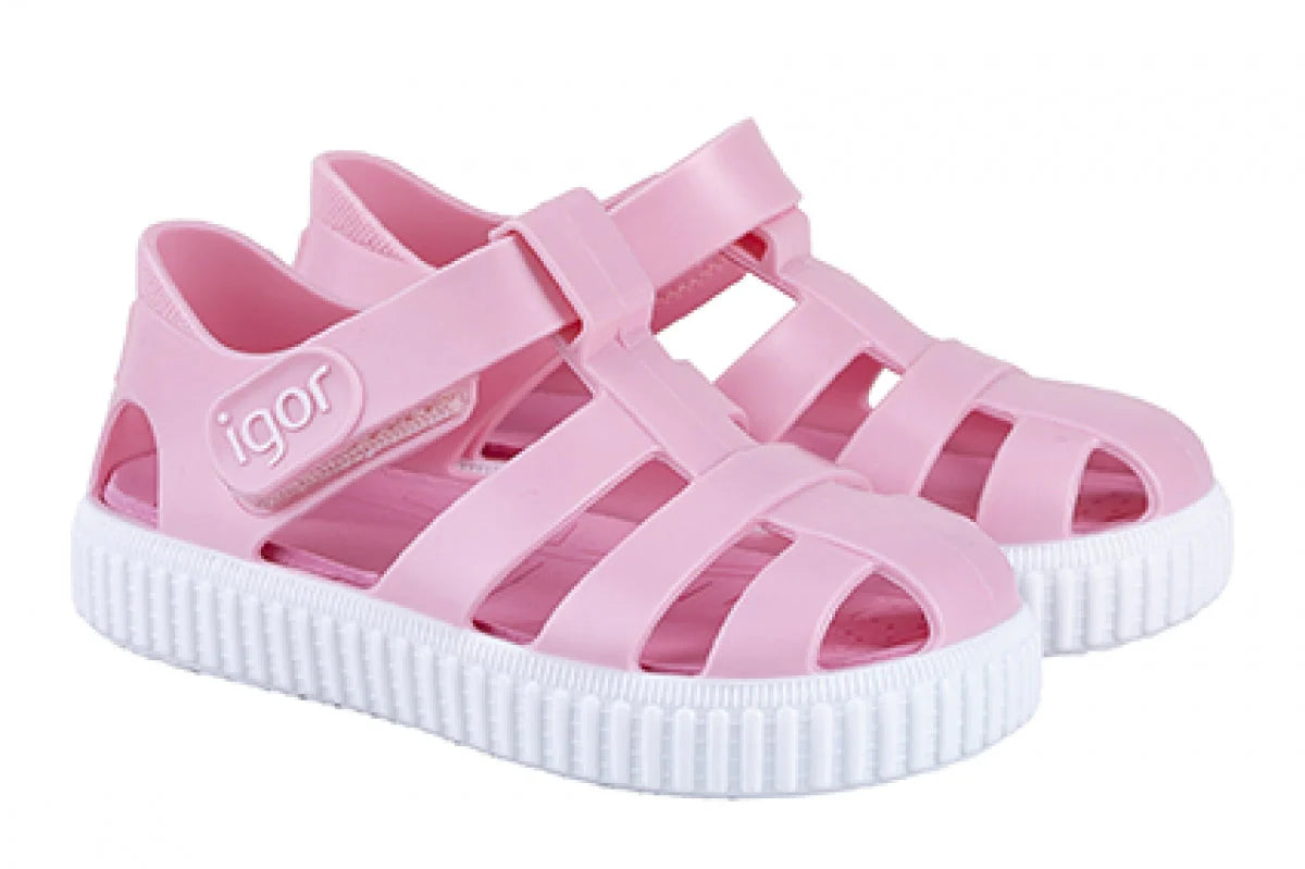 Pink Rosa Nico sandals by Igor featuring stylish straps and comfortable soles, perfect for casual summer wear.