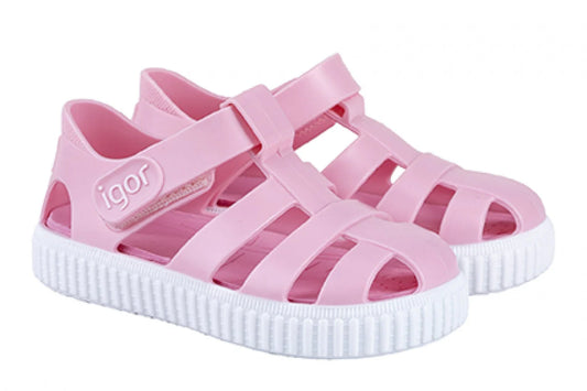 Pink Rosa Nico sandals by Igor featuring stylish straps and comfortable soles, perfect for casual summer wear.