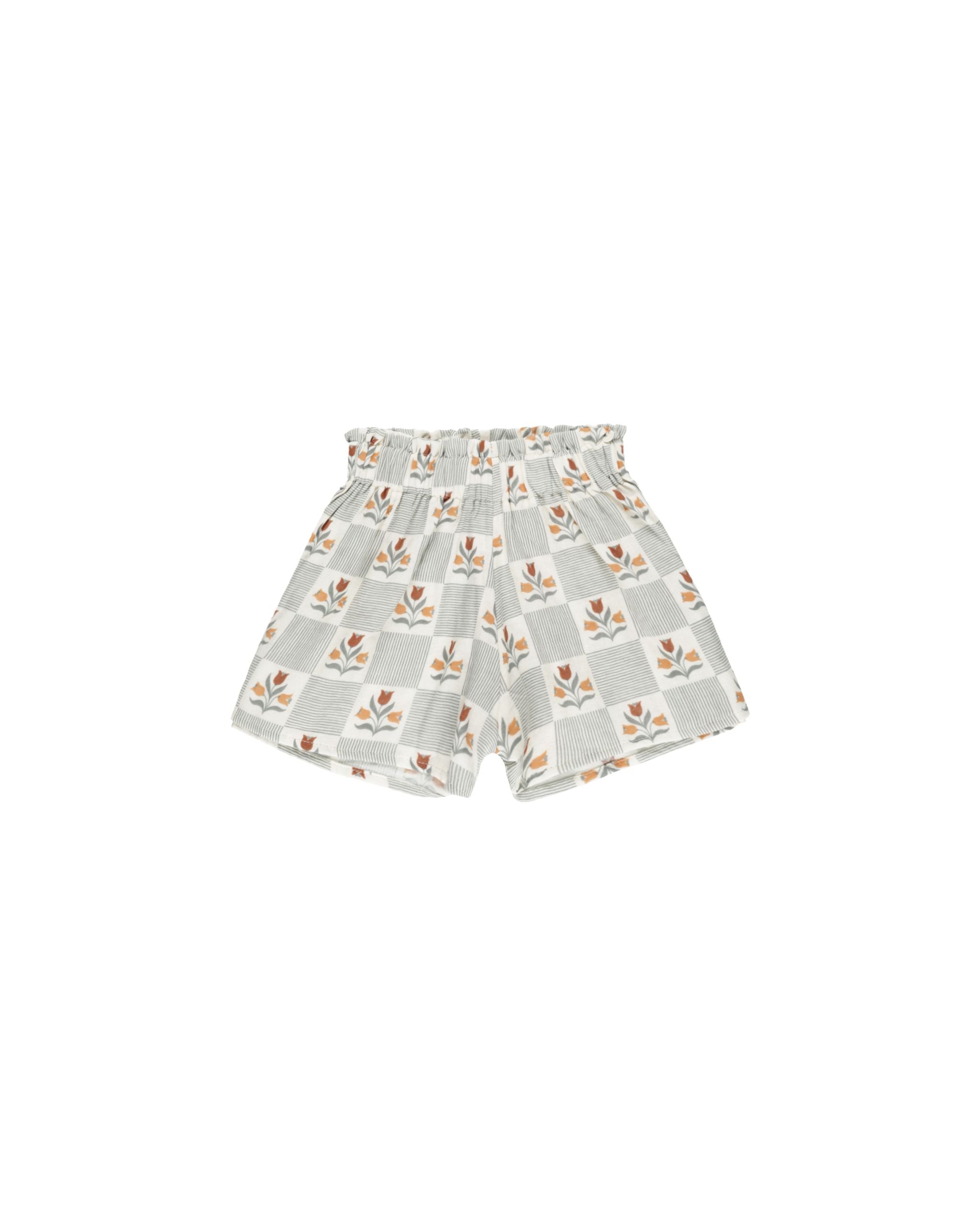 RYLEE + CRU BOARDSHORT GREEN FLEUR main image 0