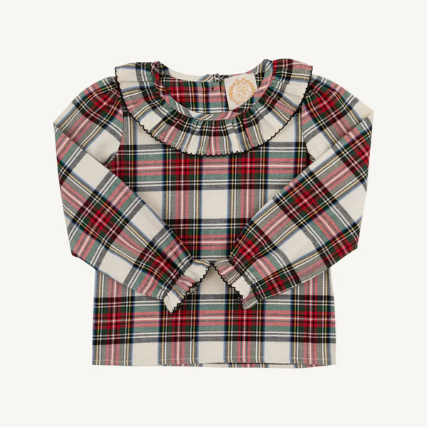 Charlie Place Plaid Long Sleeve Ramona Ruffle Shirt - Flannel