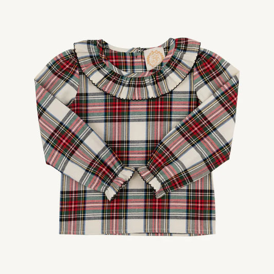 Charlie Place Plaid Long Sleeve Ramona Ruffle Shirt - Flannel