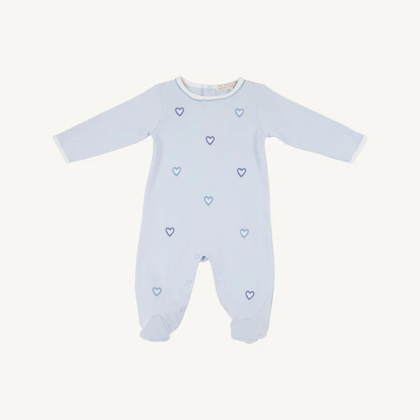 Buckhead Blue with Hearts Rock Me Romper