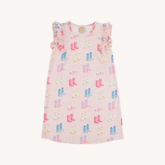 Cute to Boot Ruehling Ruffle Dress