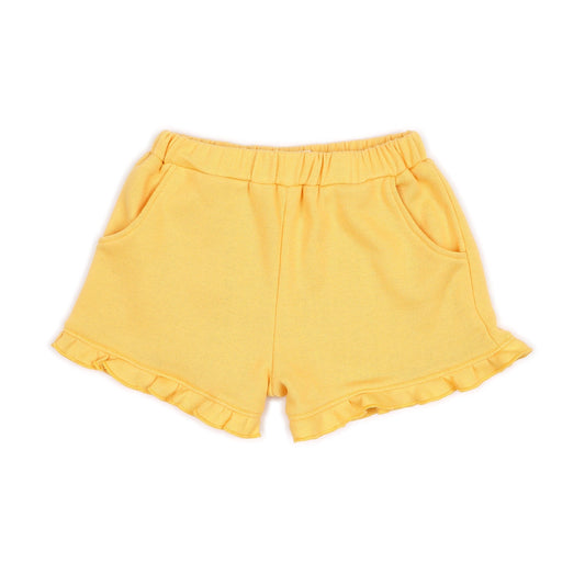 Forever Young - Sunny Yellow Ruffle Short