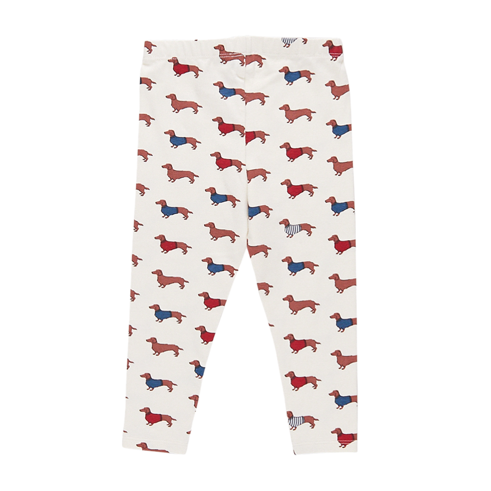 Pink Chicken - Girls Organic Legging - Sweater Dogs