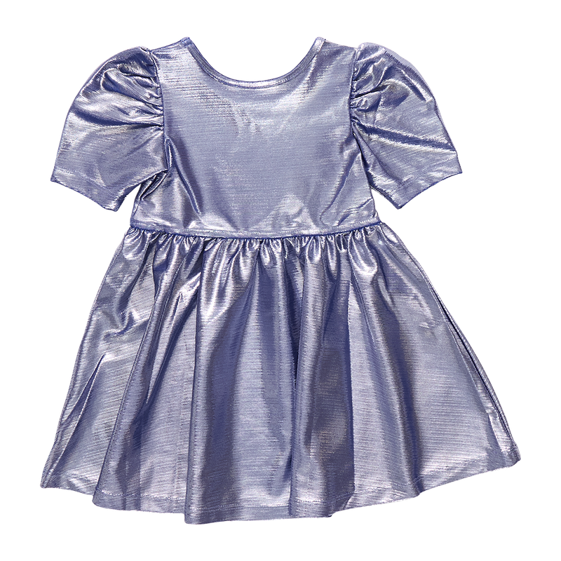 Girls Lame Laurie Dress - Royal Blue