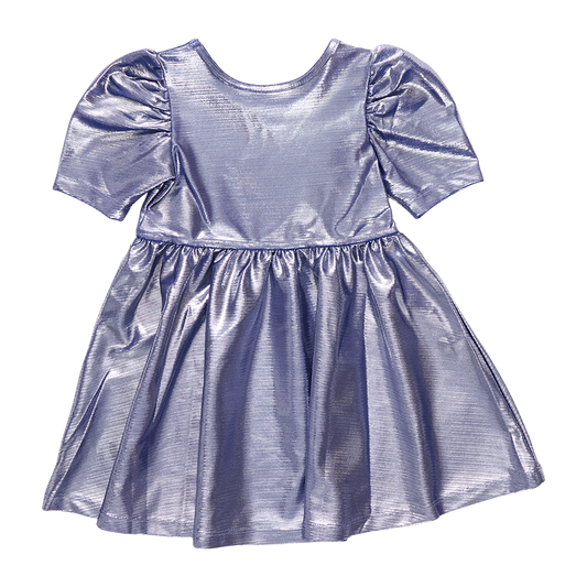 Girls Lame Laurie Dress - Royal Blue