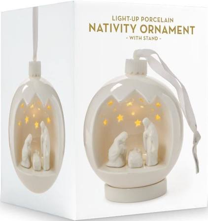 Nativity Scene Light Up Ornament