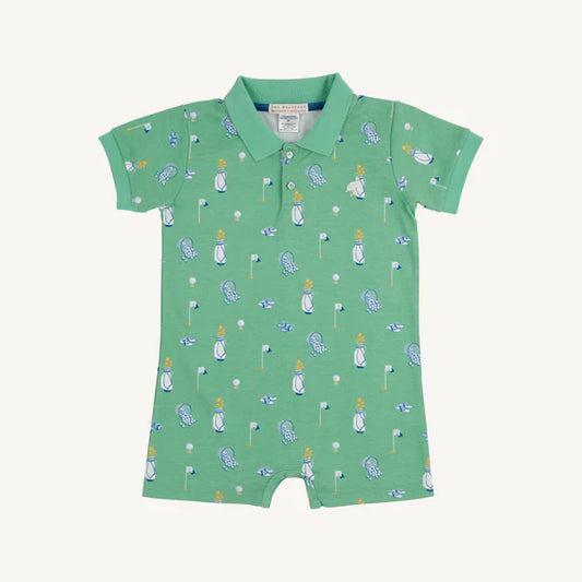 Clubhouse Couture (Wood Boat Blue) Sir Proper's Romper