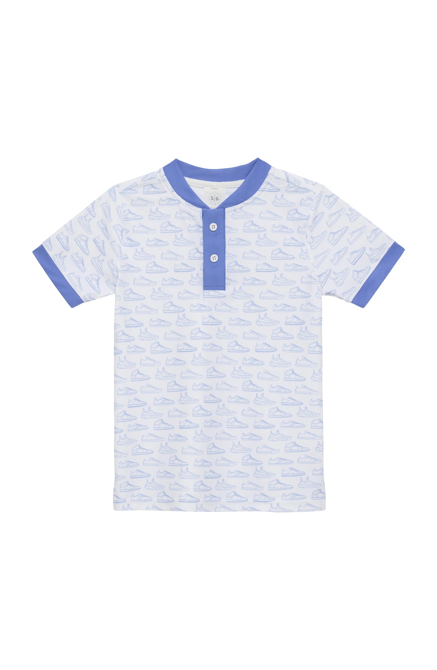 courtside kids - sneaker print blade shirt