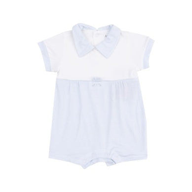Angel Dear - Blue Stripe Classic Bunny Romper