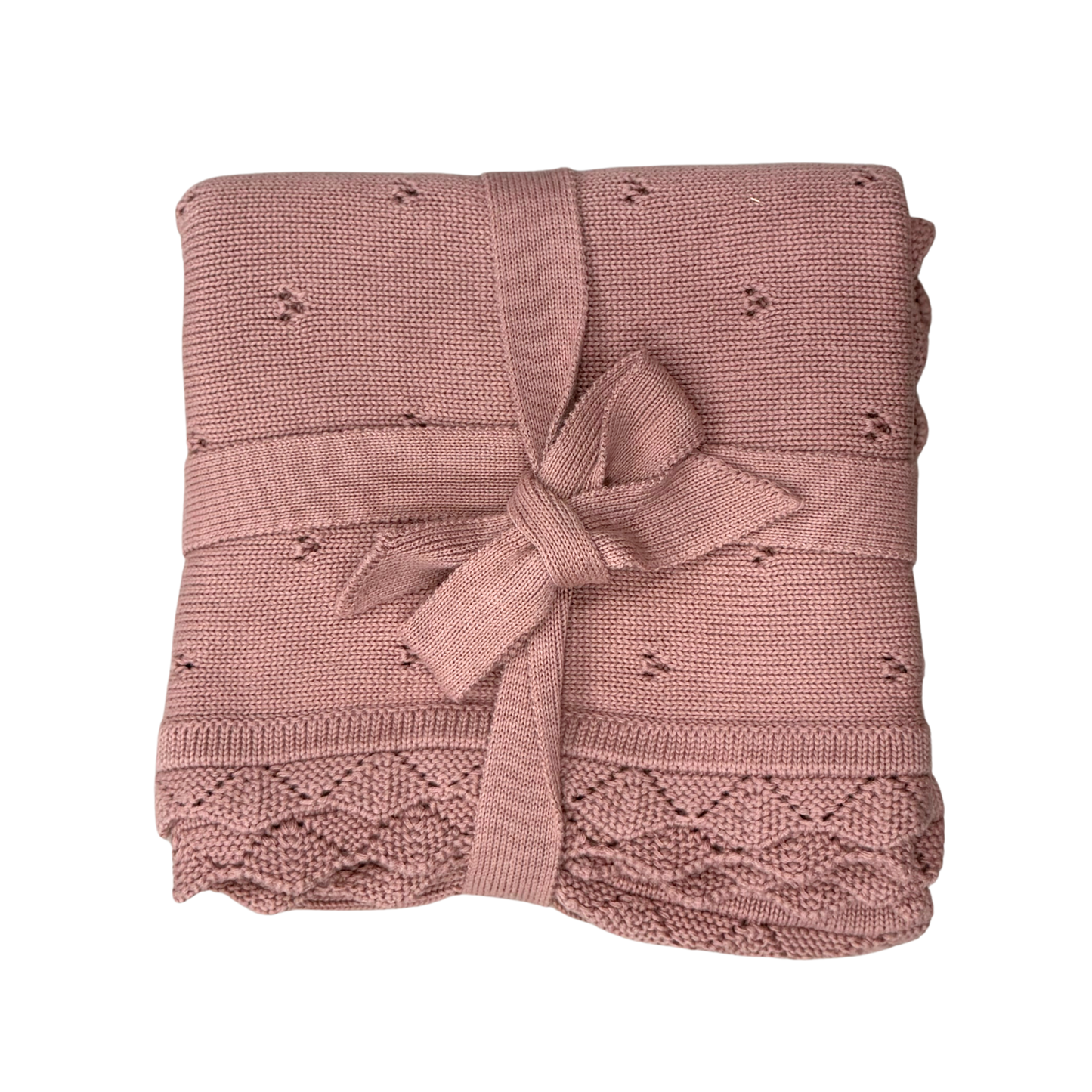 Rose Knit Blanket