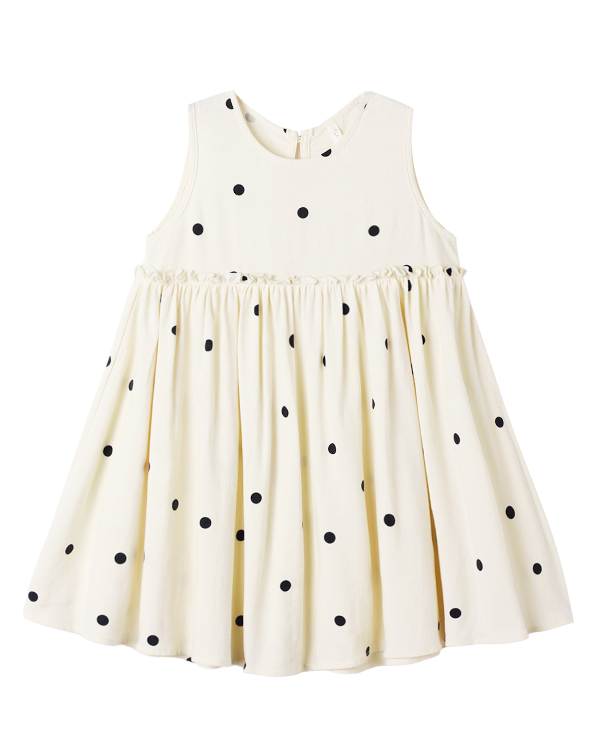 Rylee & Cru Polka Dot Harper Dress for girls, featuring a playful polka dot pattern and soft fabric.