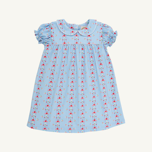 The Beaufort Bonnet Company First Day Flowers, Worth Ave White, and Richmond Red Holly Day Dress for children.