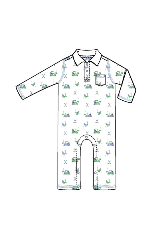 Golf Carts Polo Romper