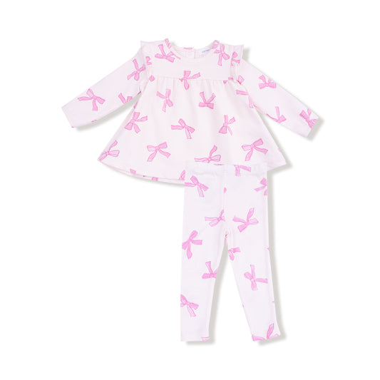 Pretty Bows Ruffle Top & Pant Set